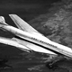 An illustration of an early concept for the Boeing 2707 with variable geometry wings. Designers ultimately opted for a traditional delta wing to limit weight and complexity. (Author unknown)